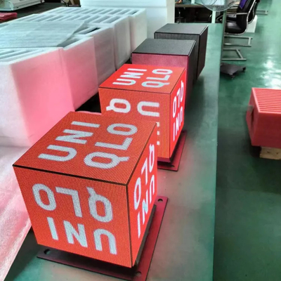 Màn hình LED Cube chống nước ngoài trời Bảng hiệu cửa hàng Màn hình quảng cáo 5 mặt 200x200mm P2.5