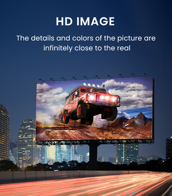 Màn hình hiển thị LED quảng cáo tòa nhà ngoài trời đầy đủ màu sắc HD P4 P8 P10