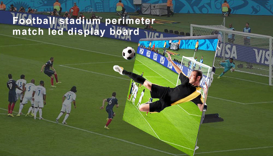 Màn hình hiển thị sân vận động bóng đá Hệ thống quảng cáo chu vi Led Videotron P10