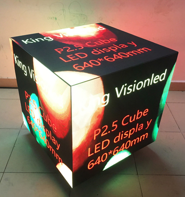 640x640mm Magic Cube Led hiển thị 3D Hiệu ứng SMD2121 Quảng cáo lớn Quảng cáo 2,5mm