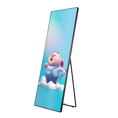 Gương hiển thị Led tùy chỉnh trong nhà Gương áp phích biển hiệu kỹ thuật số Chân đế 140 độ