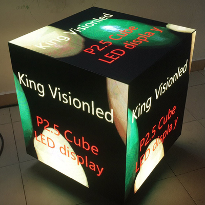 Tấm tường video Led trong nhà 4k P2.5 Quảng cáo khối Rubik với nam châm