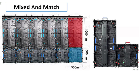 Full Color P3.91 P4.81 Màn hình hiển thị Led cho thuê ngoài trời 500x1000mm 3840hz Bảng hiển thị Led sân khấu