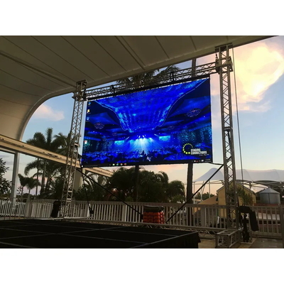 HD Trọng lượng nhẹ Độ sáng cao Tường video LED Chống nước Ip65 Sự kiện ngoài trời P3.91