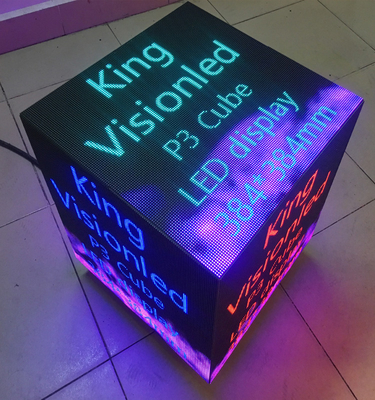 Màn hình 3D Led Cube Màn hình LED động Hộp màn hình bán lẻ Ánh sáng lập phương P3 576x576
