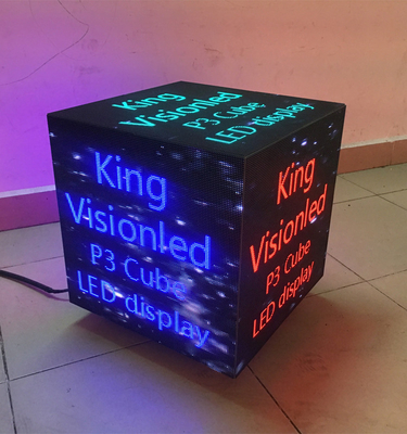 Màn hình 3D Led Cube Màn hình LED động Hộp màn hình bán lẻ Ánh sáng lập phương P3 576x576