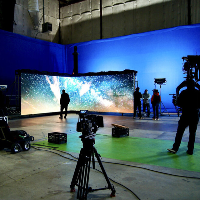 Vfx Vp Sản xuất ảo Movie Studio Wall Màn hình LED nhập vai 7680hz Hd P2.6